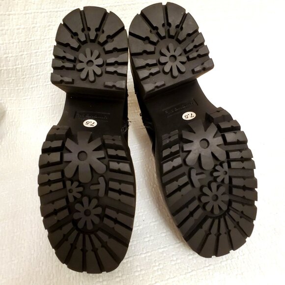 UNIONBAY Women’s Black Paula Platform Heeled Chunky Lug Sole Ankle Boots - 7.5 - Picture 11 of 15